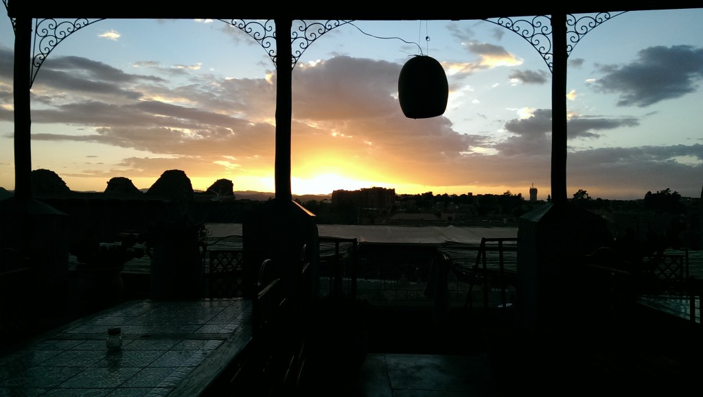 Sunset over ouarzazate